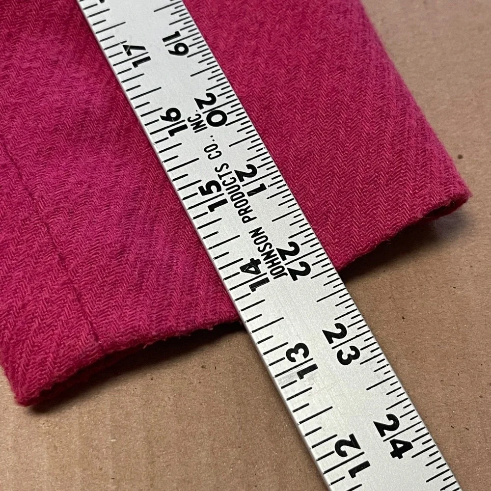 Vintage Women's Size‎ 10 Wool Blend Textured Hot Pink Blazer Jacket Pockets